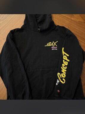 CHROME HEARTS Black Graphic Hoodie